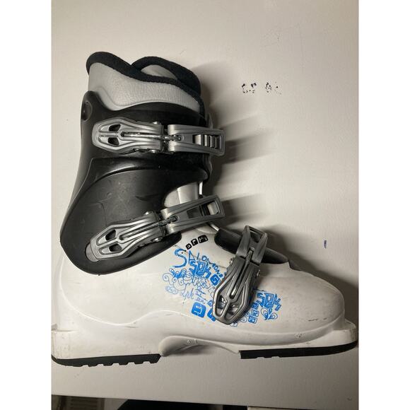 Salomon SPK junior US shoe size 5.5 Mondo 23.5 youth kid white Ski Boots - Picture 3 of 7